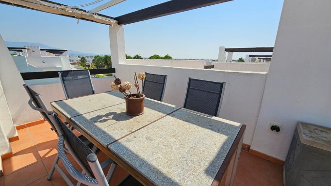 Matplats på takterrassen